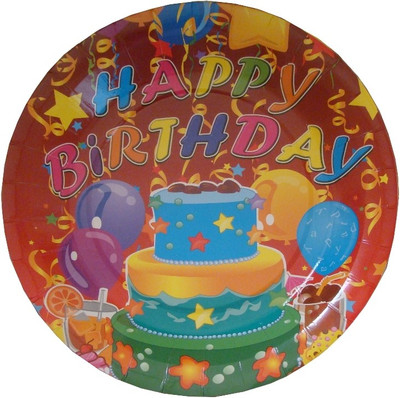 Shop A Party Happy Birthday Cake Printed Paper Plate Shop A Party Happy Birthday Cake Printed Paper Plate