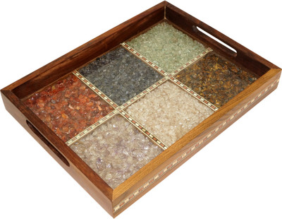 59% OFF on R S Jewels Handicraft Gemstone Serving Solid Wood Tray Multicolor, Pack of 1 59% OFF on R S Jewels Handicraft Gemstone Serving Solid Wood Tray Multicolor, Pack of 1