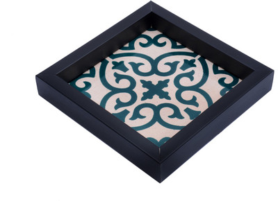30% OFF on Sangu Studio Boutique Multicolor Printed Sand Stone Tile Serving Solid Wood Tray Multicolor, Pack of 1