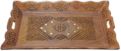 27% OFF on Impression Arts Sheesham Handmade Serving Solid Wood Tray Brown, Pack of 1 27% OFF on Impression Arts Sheesham Handmade Serving Solid Wood Tray Brown, Pack of 1