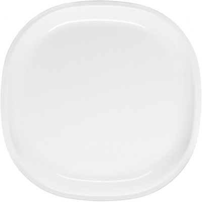 Signoraware Square Full Solid Plastic Plate Set White, Pack of 6 Signoraware Square Full Solid Plastic Plate Set White, Pack of 6