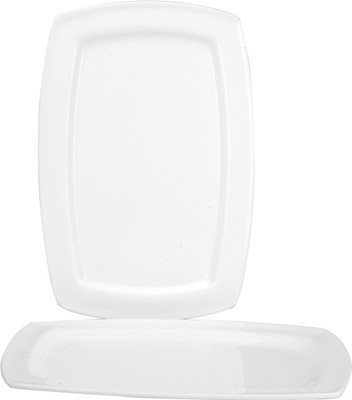 41% OFF on Saflona Simple and Elegant Solid Plastic Tray Set White, Pack of 2 41% OFF on Saflona Simple and Elegant Solid Plastic Tray Set White, Pack of 2