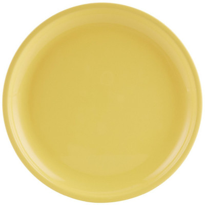 Signoraware Round Full Solid Plastic Plate Set Yellow, Pack of 6 Signoraware Round Full Solid Plastic Plate Set Yellow, Pack of 6