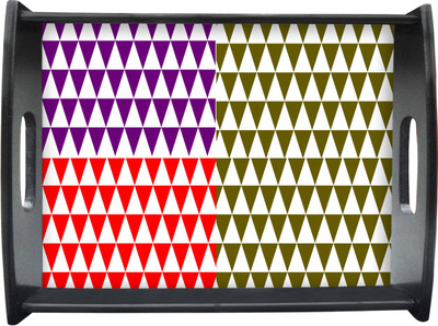 71% OFF on Sajawathomes Three Color Triangle Shape Pattern Printed Wood Tray Multicolor, Pack of 1 71% OFF on Sajawathomes Three Color Triangle Shape Pattern Printed Wood Tray Multicolor, Pack of 1