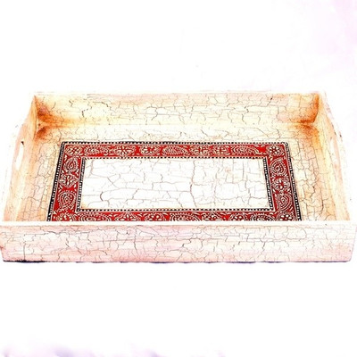37% OFF on Purpledip Royal Hammered Wood Tray Gold, Pack of 1 37% OFF on Purpledip Royal Hammered Wood Tray Gold, Pack of 1