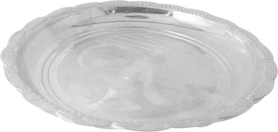 Jpearls Silver Pooja & Thali Set 1 Pieces, Silver