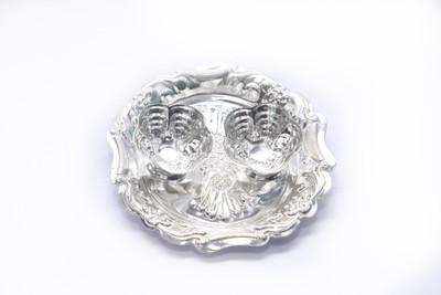 Ojas Kumkum Silver Plated Pooja & Thali Set