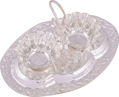 51% OFF on GS Museum Silver Plated Pooja & Thali Set
