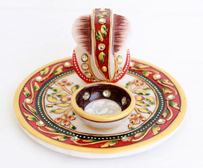 40% OFF on Craft International Emboss Painted Marble Pooja & Thali Set 40% OFF on Craft International Emboss Painted Marble Pooja & Thali Set