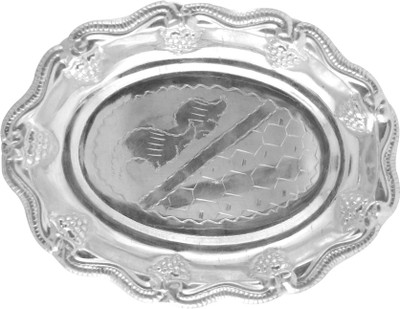 Jpearls Silver Pooja & Thali Set 1 Pieces, Silver Jpearls Silver Pooja & Thali Set 1 Pieces, Silver