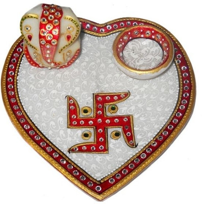 38% OFF on Crafts Paradise 6 Inch Heart Shape Stoneware Pooja & Thali Set 38% OFF on Crafts Paradise 6 Inch Heart Shape Stoneware Pooja & Thali Set