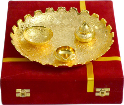 63% OFF on Frestol Brass Pooja & Thali Set 63% OFF on Frestol Brass Pooja & Thali Set