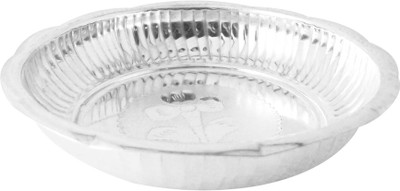 Jpearls Silver Pooja & Thali Set 1 Pieces, Silver
