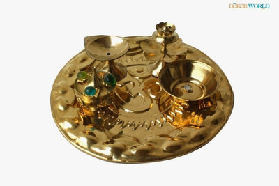 38% OFF on Dekor World Om Brass Pooja & Thali Set 38% OFF on Dekor World Om Brass Pooja & Thali Set