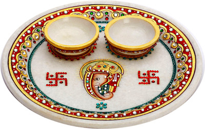 66% OFF on Aapno Rajasthan Marble Pooja & Thali Set 66% OFF on Aapno Rajasthan Marble Pooja & Thali Set