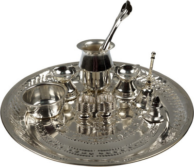33% OFF on Abhushan Silver Plated Pooja & Thali Set 33% OFF on Abhushan Silver Plated Pooja & Thali Set