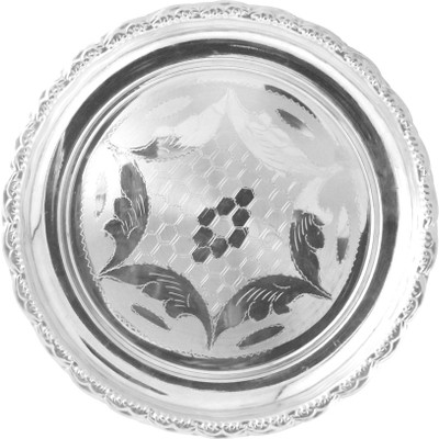 Jpearls Silver Pooja & Thali Set 1 Pieces, Silver