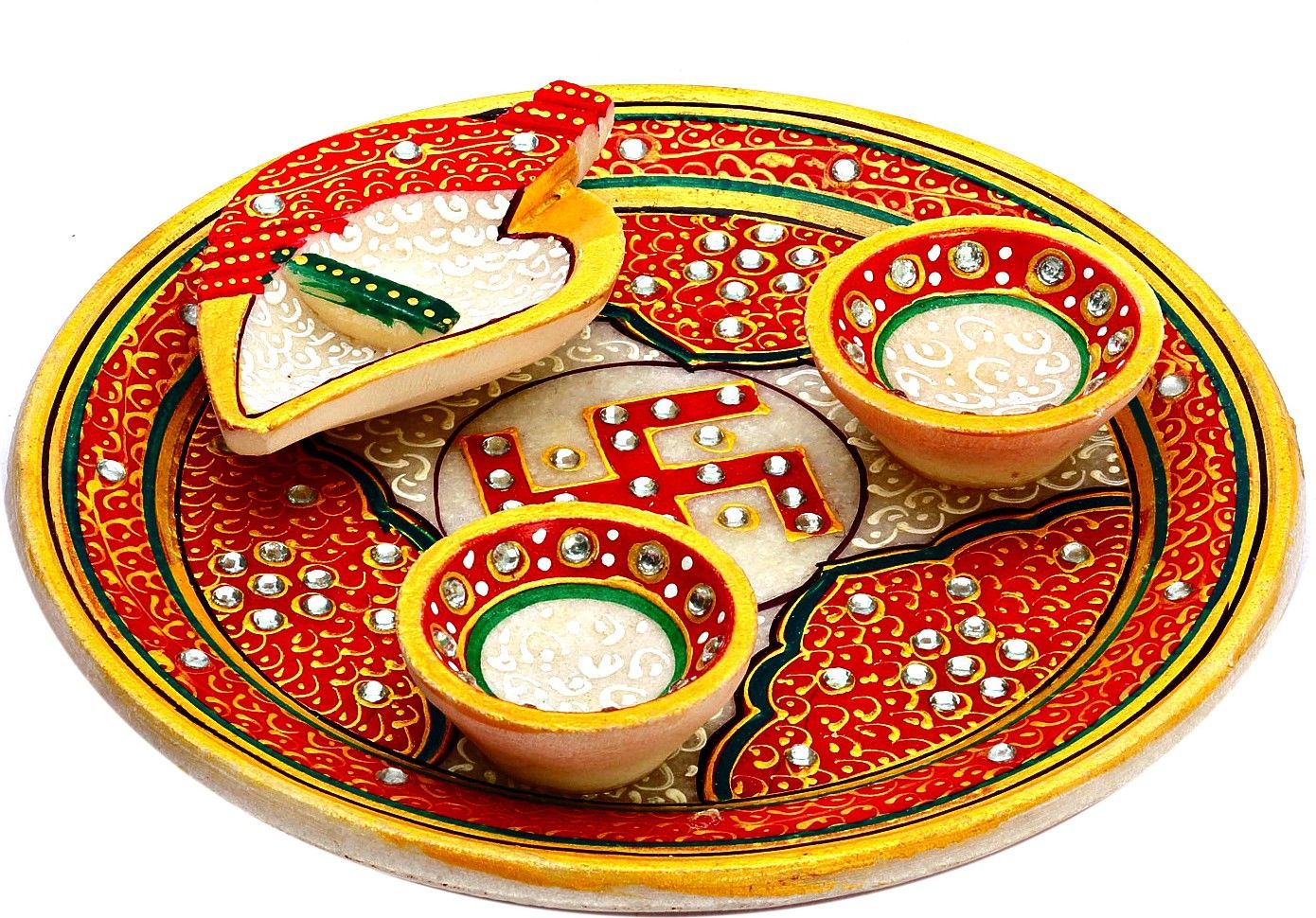 63% OFF on Aapno Rajasthan Marble Pooja & Thali Set 63% OFF on Aapno Rajasthan Marble Pooja & Thali Set