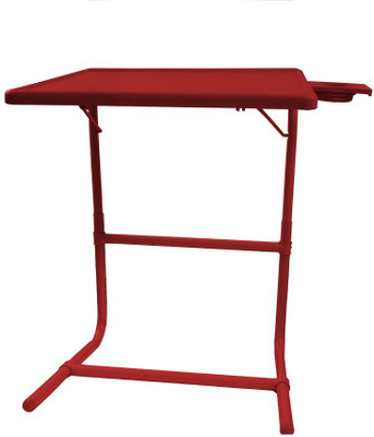 TABLE MATE Red Platinum Tablemate With Double Foot Rest Adjustable Folding Study Cupholder Kids Reading Breakfast Plastic Portable Laptop Table (Finish Color - Red)