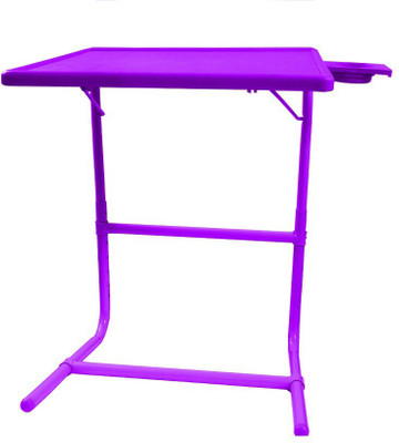 TABLE MATE Purple Platinum Tablemate With Double Foot Rest Adjustable Folding Study Cupholder Kids Reading Breakfast Plastic Portable Laptop Table (Finish Color - Purple)