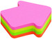 Combo of 2 Info Shaped Mini Cube 200 Sheets Post-its Sticky Note, 4 Colors