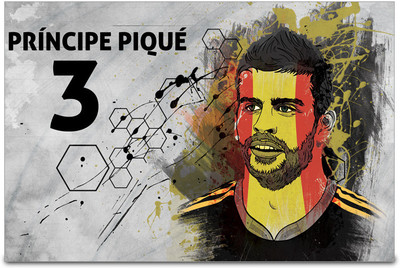53% OFF on Shopmantra Gerard Piqu? Spain Football Poster Paper Print