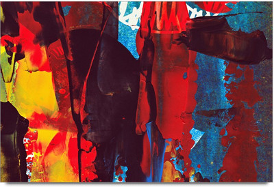 53% OFF on Abstract Color Shades Paint Laminated Poster Paper Print