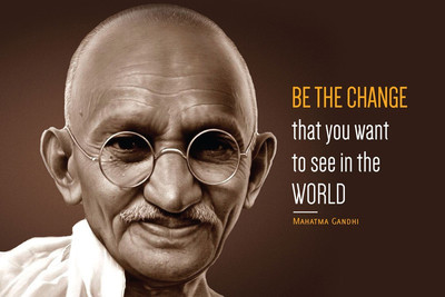 40% OFF on Mahatma Gandhi Quote Paper Print