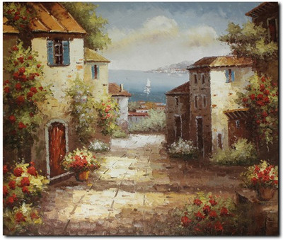 63% OFF on Stybuzz Street View Frameless Canvas Art