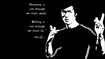 66% OFF on Urbanhomz Bruce Lee Knowing & Willing Poster Paper Print