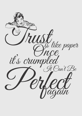 52% OFF on Trust Quote Fine Art Print