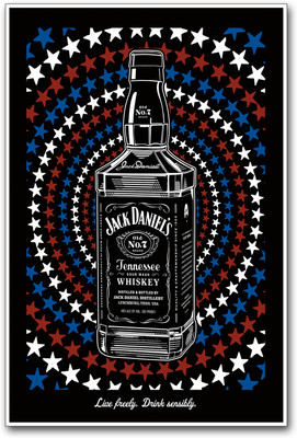 Jack Daniels Tennessee Whisky Paper Print Jack Daniels Tennessee Whisky Paper Print
