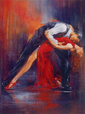 55% OFF on Couple Dance Fine Art Print