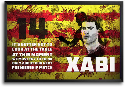 46% OFF on Shopmantra Xabi Alonso Football Laminated Frame Poster Paper Print