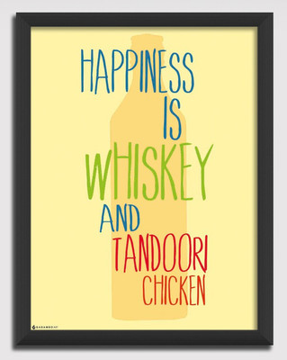 Happiness - Whiskey Canvas Art