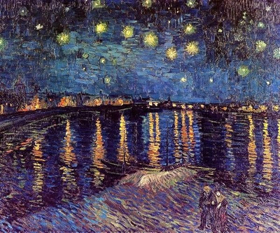 Starry Night over the Rhone Large by Van Gogh