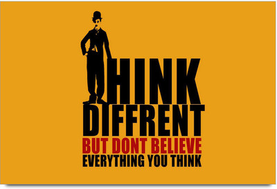 53% OFF on Charlie Chaplin Quote Poster Paper Print