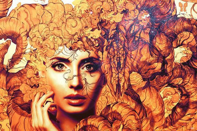 64% OFF on Abstract Art Girl Photographic Paper