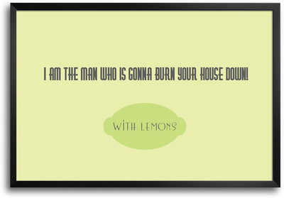 46% OFF on ShopMantra Burn House with Lemons Laminated Frame Poster Paper Print
