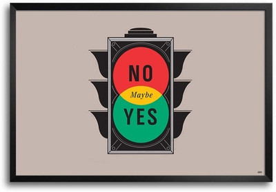 74% OFF on Yes No Fp00003603 Framed Photographic Paper