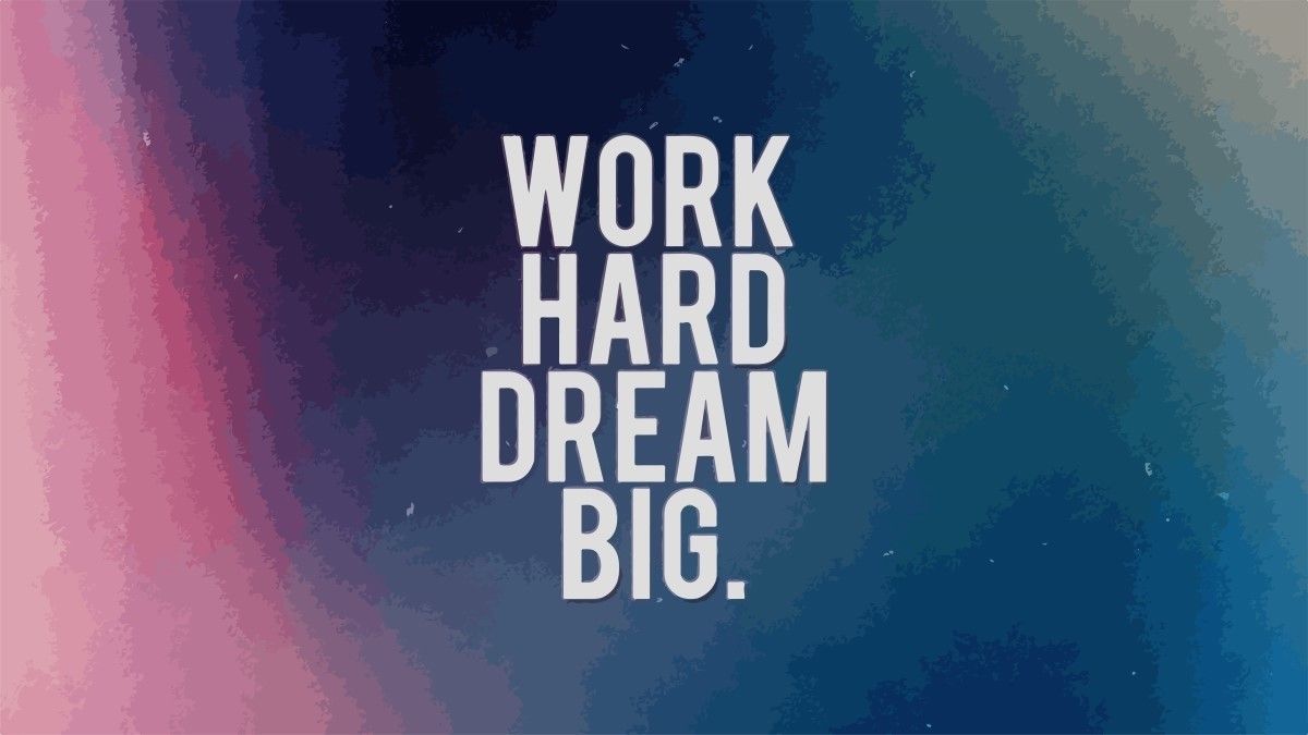 71% OFF on Artmagik Work Hard Dream Big Poster Fine Art Print
