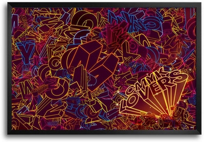 74% OFF on Typography Colours Fp00004093 Framed Photographic Paper