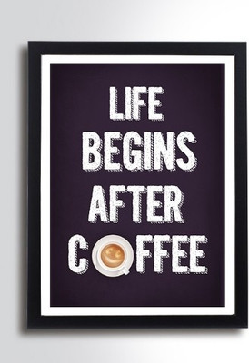 70% OFF on Life Begins After Coffee 3D Poster