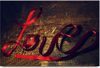 53% OFF on Love Ribbon Typography Laminated Poster Paper Print 53% OFF on Love Ribbon Typography Laminated Poster Paper Print