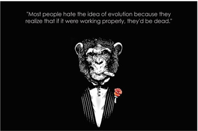 75% OFF on Artmagik Idea of Evolution Poster Fine Art Print