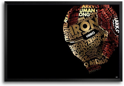 74% OFF on Iron Man Typography Fp00004168 Framed Photographic Paper 74% OFF on Iron Man Typography Fp00004168 Framed Photographic Paper