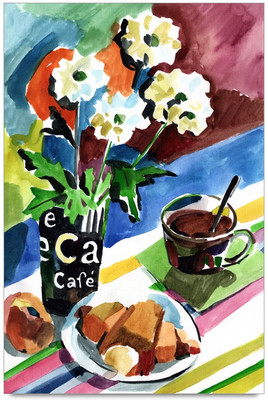 75% OFF on Amy Breakfast Table Watercolor 3D Poster