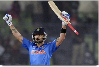 50% OFF on Virat Kohli On Century Paper Print