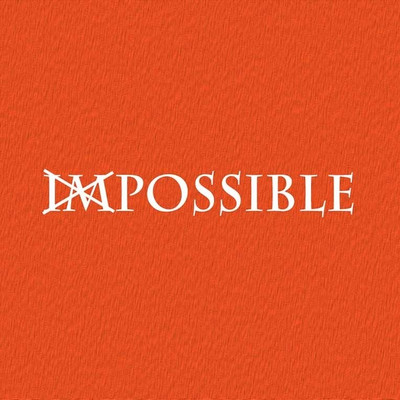72% OFF on Impossible is Nothing Quote Paper Print