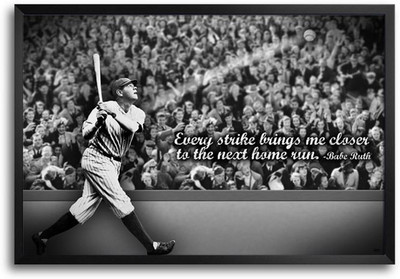 74% OFF on Babe Ruth Quotes Fp00004388 Framed Photographic Paper